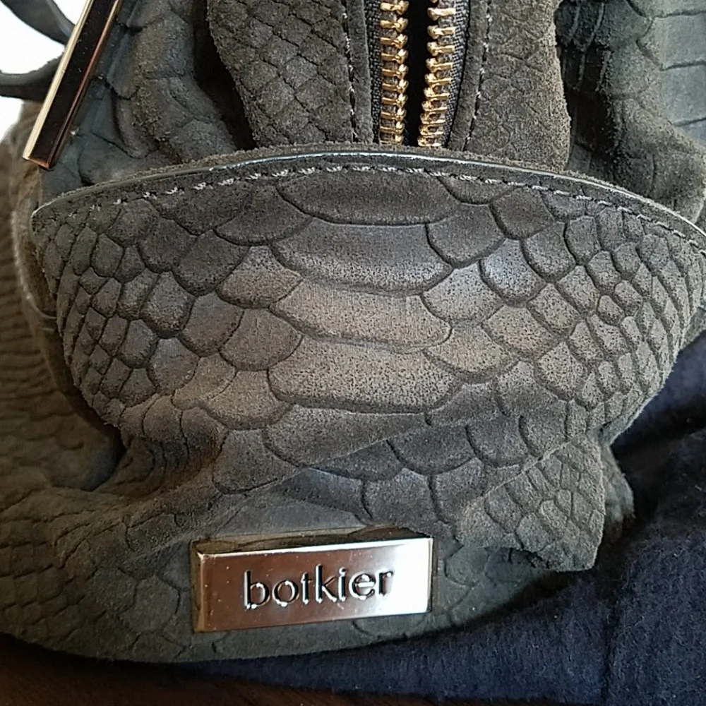 Botkier Misha Satchel snake embossing olive Bag Purse